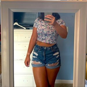 Summer T-shirt Crop Top